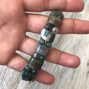 Mixed Jade Stretch Bracelet